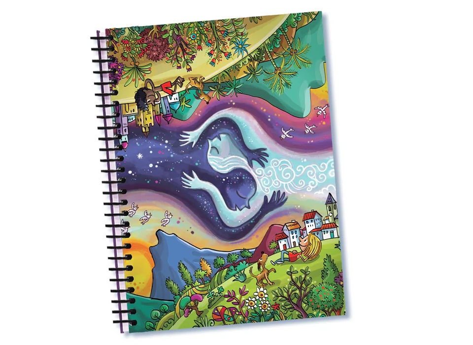 Cuaderno wiro papel reciclado